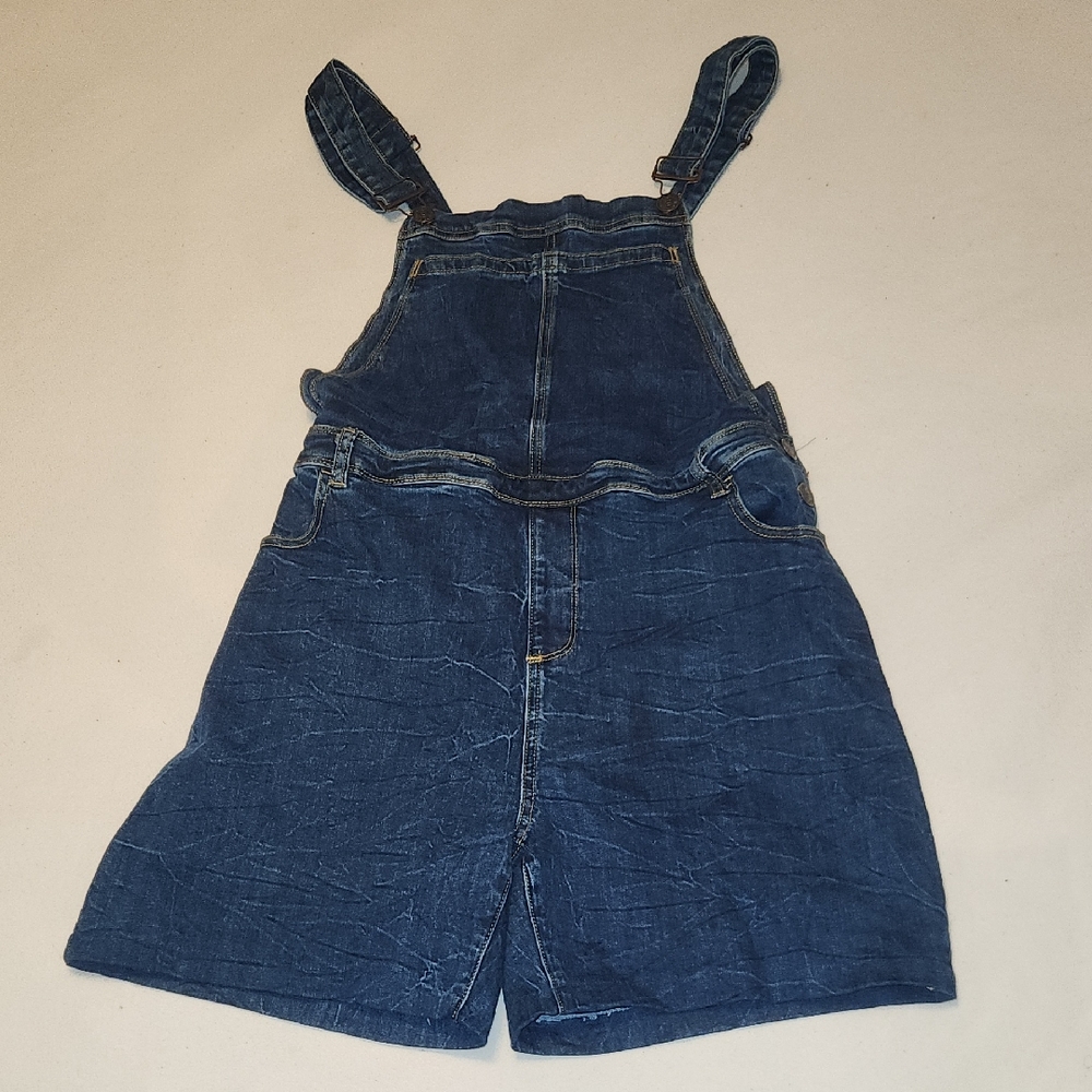 Ava Overall Hot Kiss Denim Shorts Overalls